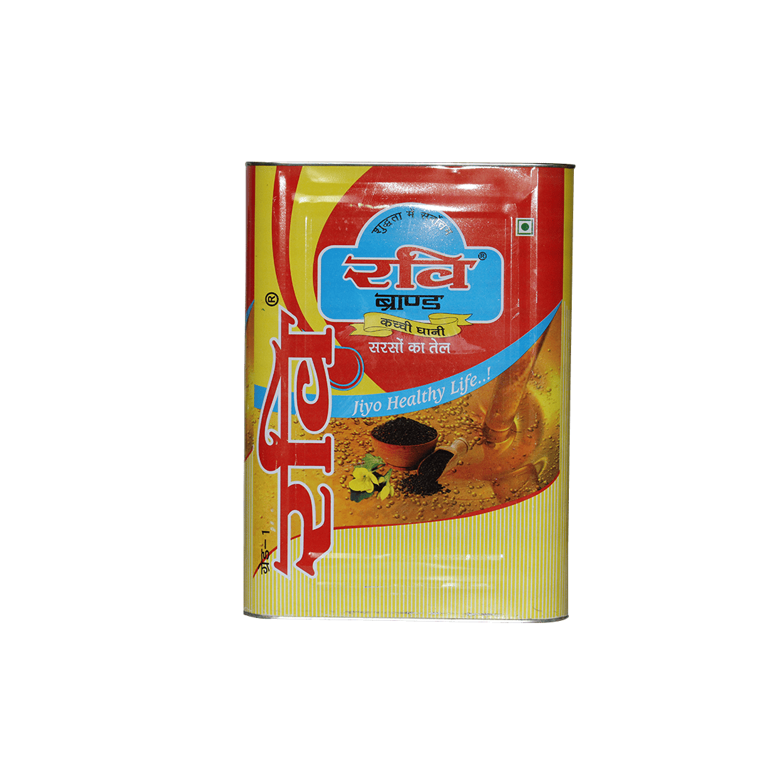 Ravi Mustard Oil Tin